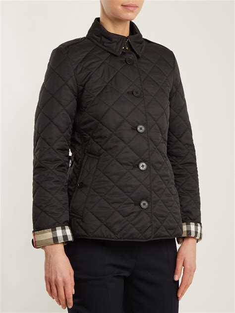 burberry frankby jacket black|Burberry frankby quilted jacket.